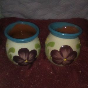 Floral print mugs